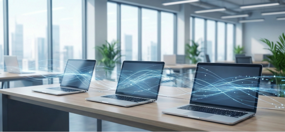 case study image for The New Standard for Hybrid Work:       5G Modules Empowering Always-Connected Business Laptops