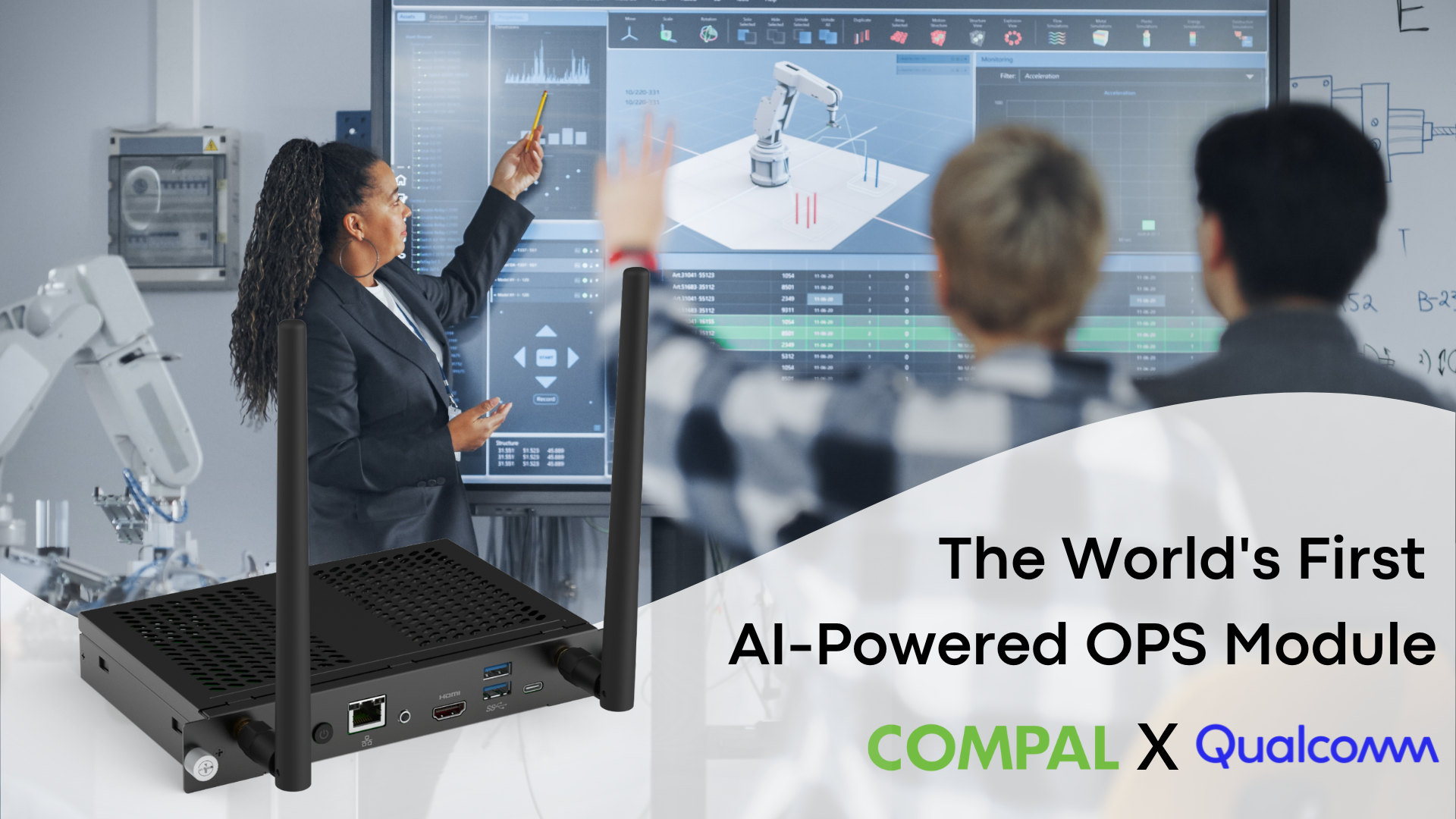 Compal Unveils World's First AI Electronic Whiteboard at COMPUTEX 2025, collaborating with Qualcomm to deliver a New Era of smart teaching